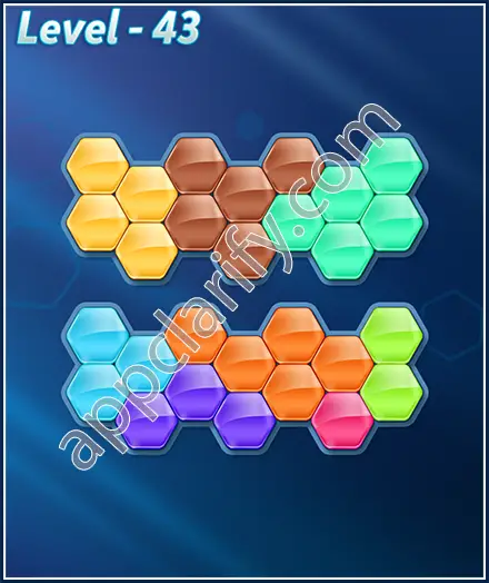 Block! Hexa Puzzle 8 Mania Level 43 Solution