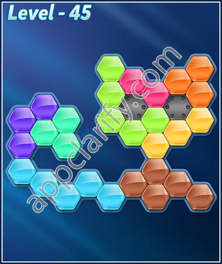 Block! Hexa Puzzle 8 Mania Level 45 Solution