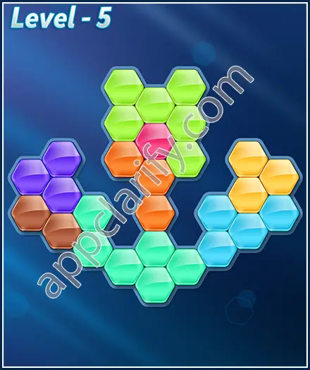 Block! Hexa Puzzle 8 Mania Level 5 Solution