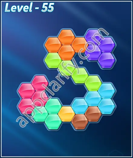 Block! Hexa Puzzle 8 Mania Level 55 Solution