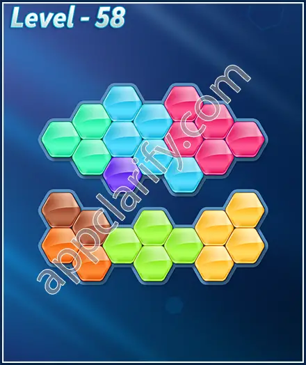 Block! Hexa Puzzle 8 Mania Level 58 Solution