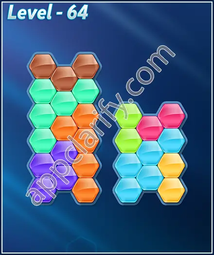 Block! Hexa Puzzle 8 Mania Level 64 Solution