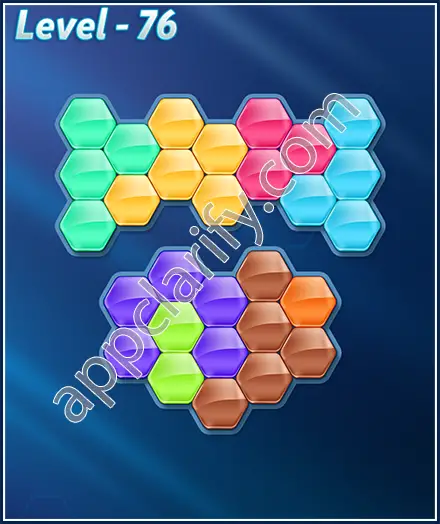 Block! Hexa Puzzle 8 Mania Level 76 Solution