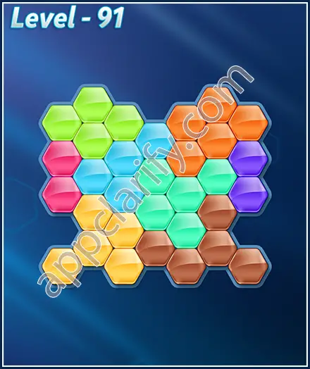 Block! Hexa Puzzle 8 Mania Level 91 Solution