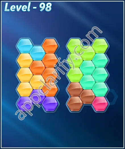 Block! Hexa Puzzle 8 Mania Level 98 Solution