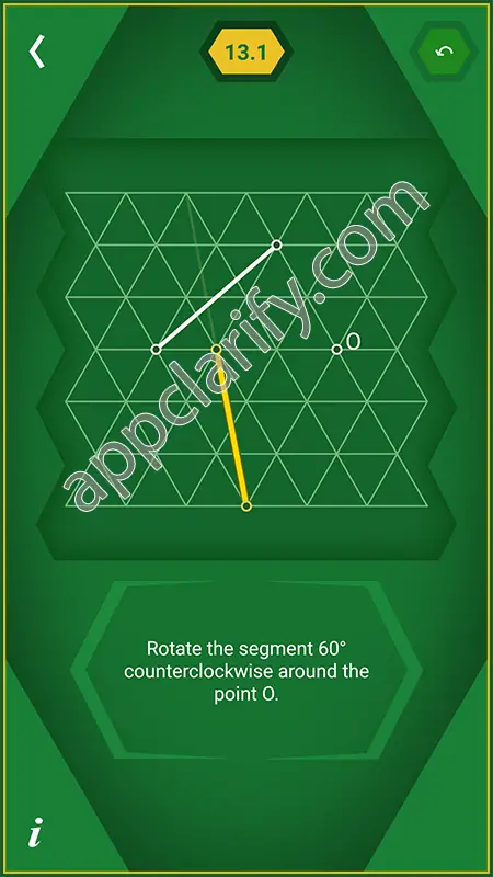 Pythagorea 60° Degrees Level 13.1 Solution