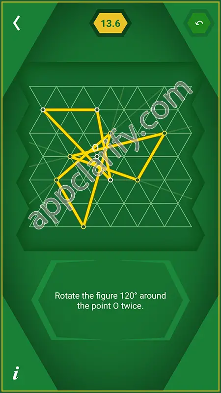 Pythagorea 60° Degrees Level 13.6 Solution