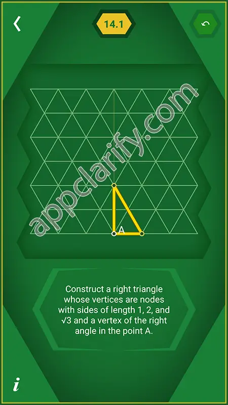 Pythagorea 60° Degrees Level 14.1 Solution