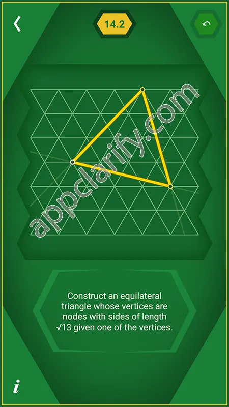 Pythagorea 60° Degrees Level 14.2 Solution