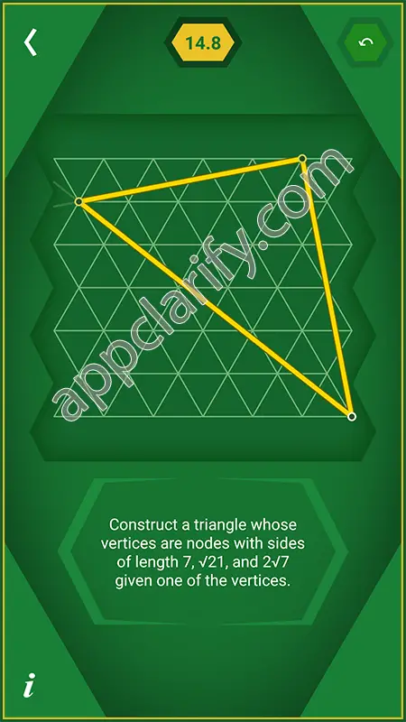 Pythagorea 60° Degrees Level 14.8 Solution