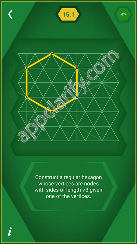 Pythagorea 60° Degrees Level 15.1 Solution