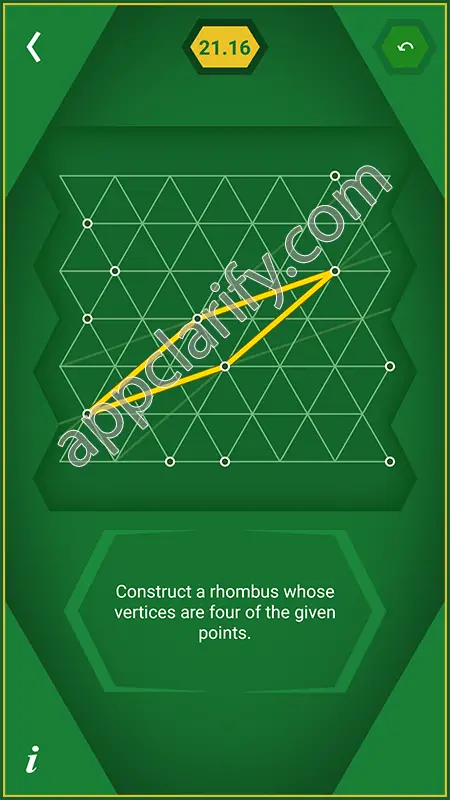 Pythagorea 60° Degrees Level 21.16 Solution