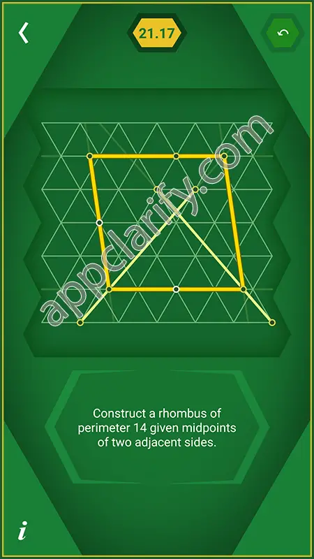 Pythagorea 60° Degrees Level 21.17 Solution