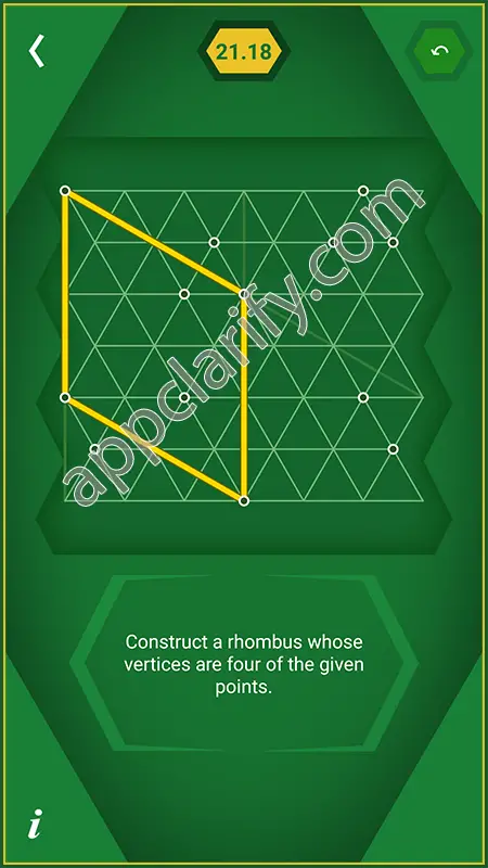 Pythagorea 60° Degrees Level 21.18 Solution