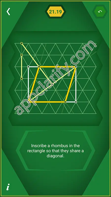 Pythagorea 60° Degrees Level 21.19 Solution