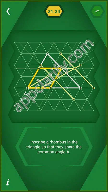 Pythagorea 60° Degrees Level 21.24 Solution