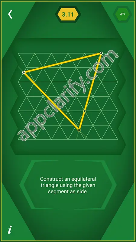 Pythagorea 60° Degrees Level 3.11 Solution