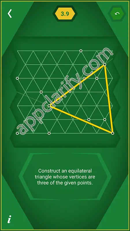 Pythagorea 60° Degrees Level 3.9 Solution