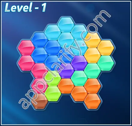 Block! Hexa Puzzle 9 Mania Level 1 Solution