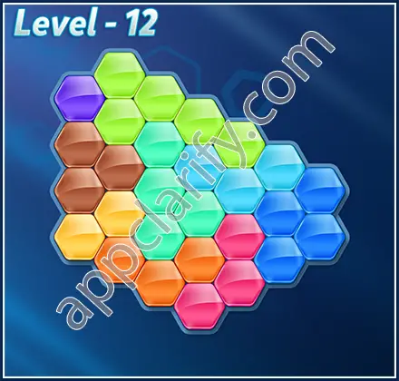 Block! Hexa Puzzle 9 Mania Level 12 Solution