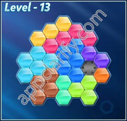 Block! Hexa Puzzle 9 Mania Level 13 Solution