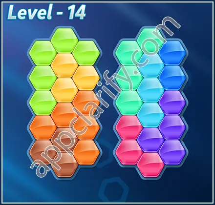 Block! Hexa Puzzle 9 Mania Level 14 Solution