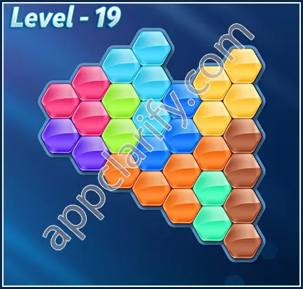 Block! Hexa Puzzle 9 Mania Level 19 Solution