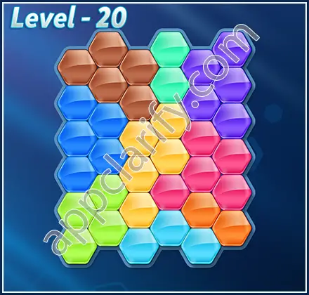 Block! Hexa Puzzle 9 Mania Level 20 Solution