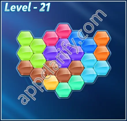 Block! Hexa Puzzle 9 Mania Level 21 Solution