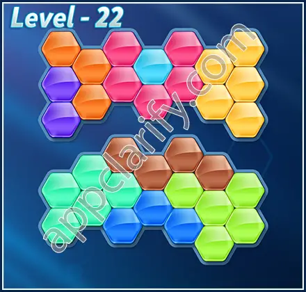 Block! Hexa Puzzle 9 Mania Level 22 Solution