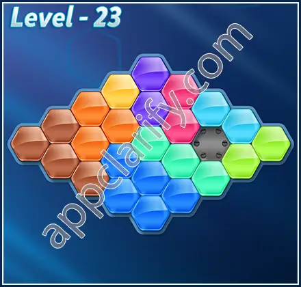 Block! Hexa Puzzle 9 Mania Level 23 Solution