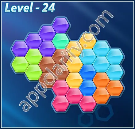 Block! Hexa Puzzle 9 Mania Level 24 Solution