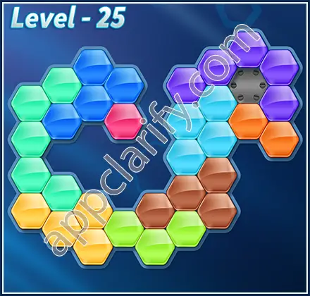 Block! Hexa Puzzle 9 Mania Level 25 Solution