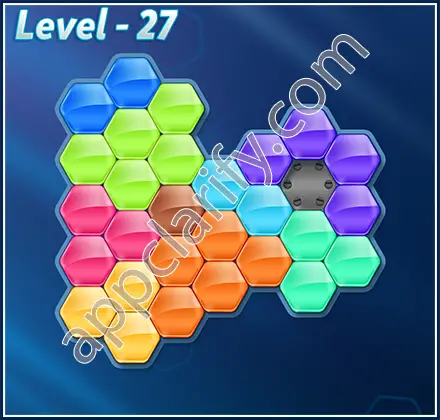 Block! Hexa Puzzle 9 Mania Level 27 Solution