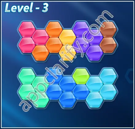 Block! Hexa Puzzle 9 Mania Level 3 Solution
