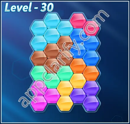 Block! Hexa Puzzle 9 Mania Level 30 Solution