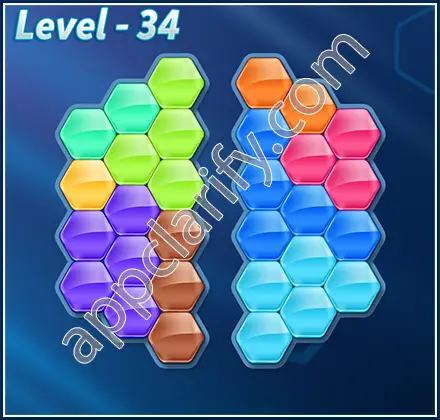 Block! Hexa Puzzle 9 Mania Level 34 Solution