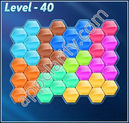 Block! Hexa Puzzle 9 Mania Level 40 Solution