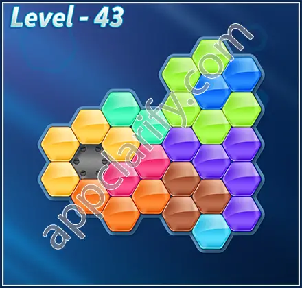 Block! Hexa Puzzle 9 Mania Level 43 Solution