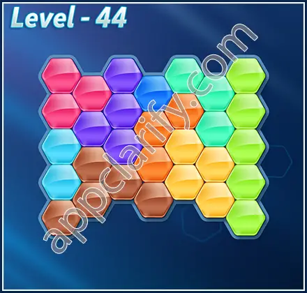 Block! Hexa Puzzle 9 Mania Level 44 Solution