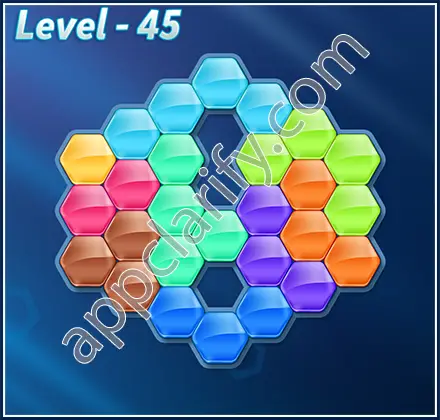 Block! Hexa Puzzle 9 Mania Level 45 Solution