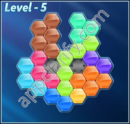 Block! Hexa Puzzle 9 Mania Level 5 Solution