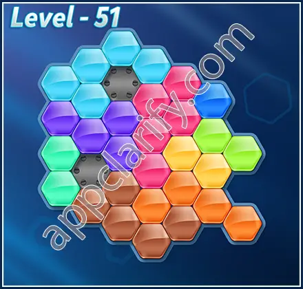 Block! Hexa Puzzle 9 Mania Level 51 Solution