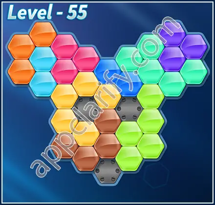 Block! Hexa Puzzle 9 Mania Level 55 Solution