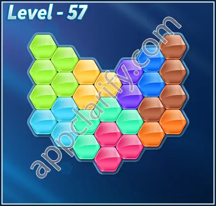 Block! Hexa Puzzle 9 Mania Level 57 Solution