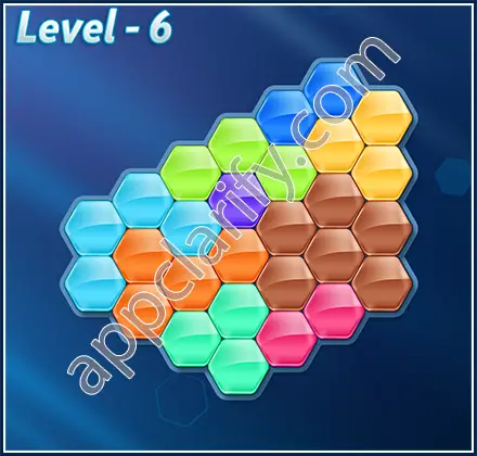 Block! Hexa Puzzle 9 Mania Level 6 Solution