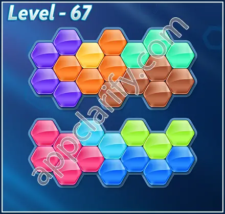 Block! Hexa Puzzle 9 Mania Level 67 Solution