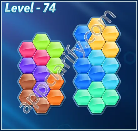 Block! Hexa Puzzle 9 Mania Level 74 Solution