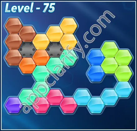 Block! Hexa Puzzle 9 Mania Level 75 Solution