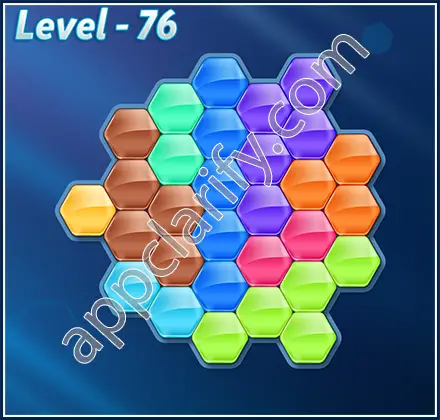 Block! Hexa Puzzle 9 Mania Level 76 Solution